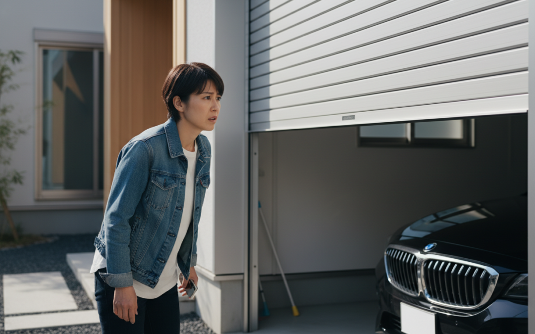 【緊急】シャッターが開かない！車が出せない時の応急処置