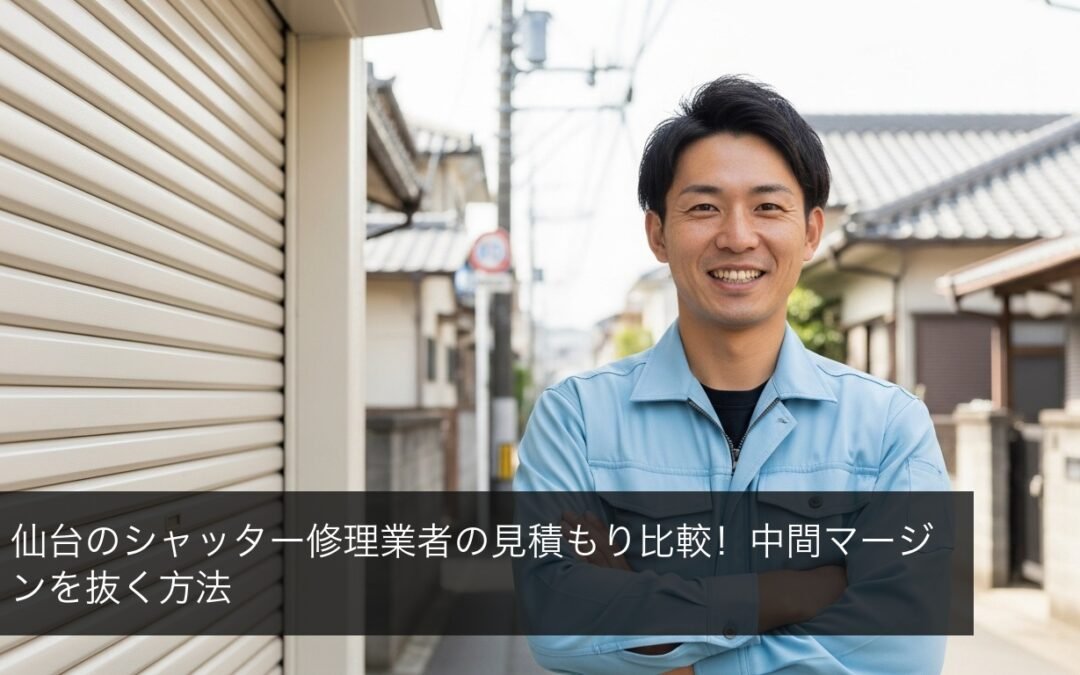 仙台のシャッター修理業者の見積もり比較！中間マージンを抜く方法
