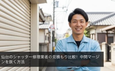 仙台のシャッター修理業者の見積もり比較!中間マージンを抜く方法