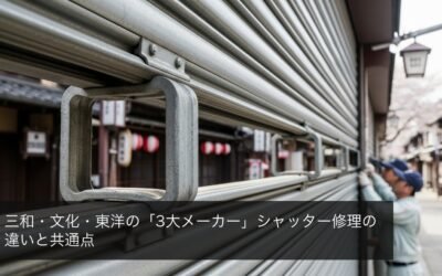 三和・文化・東洋の「3大メーカー」シャッター修理の違いと共通点